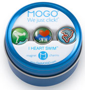 MOGO Magnet Charms - I Heart Swim